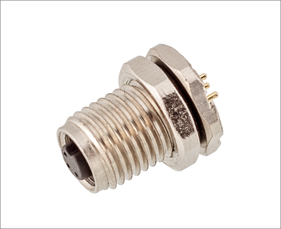 M5板后安装孔型插座 PCB式