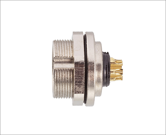 M9板后安装孔型插座 焊接式}