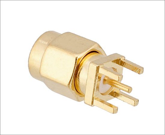 SMA(公)PCB夹板式插座，频率：DC0~6GHz}