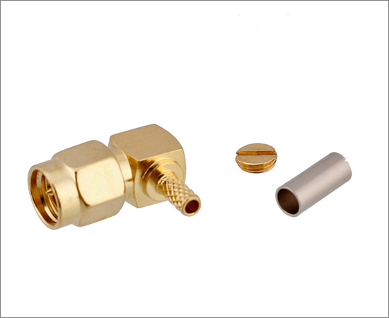 SMA(公)弯式插头}