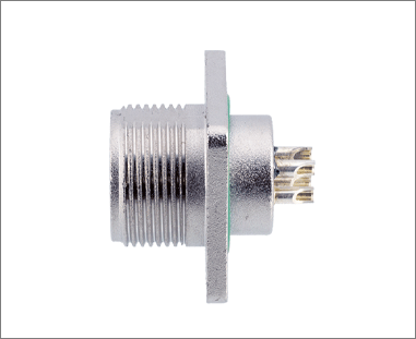 C14金属方形法兰直式插座（比例阀专用）}