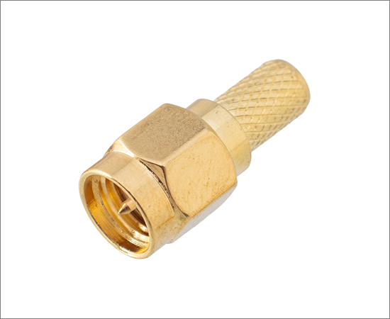 SMA(公)直式插头，适用线缆：RG58、LMR200、RG142、SYV50-3，频率：DC0~6GHz