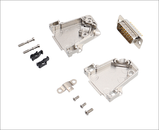 DB2金属组装式侧出针型插头}