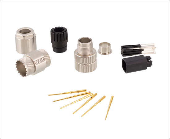 M12金属组装式插头 X型 8芯}