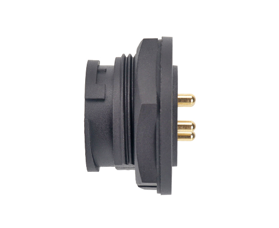 E16板后安装针型PCB板式插座(卡扣式)}