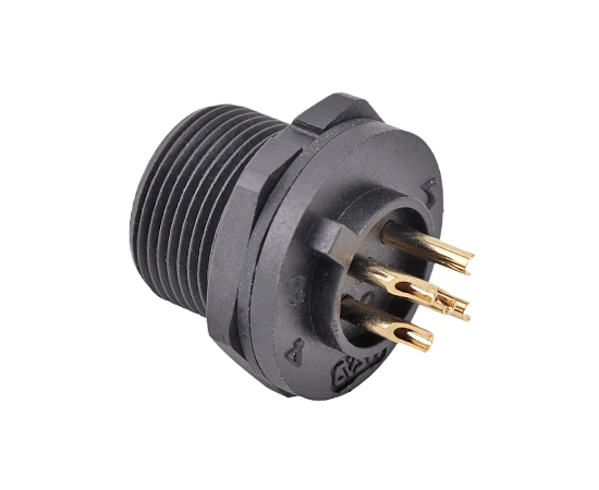 E10板后安装孔型插座(螺纹式)}