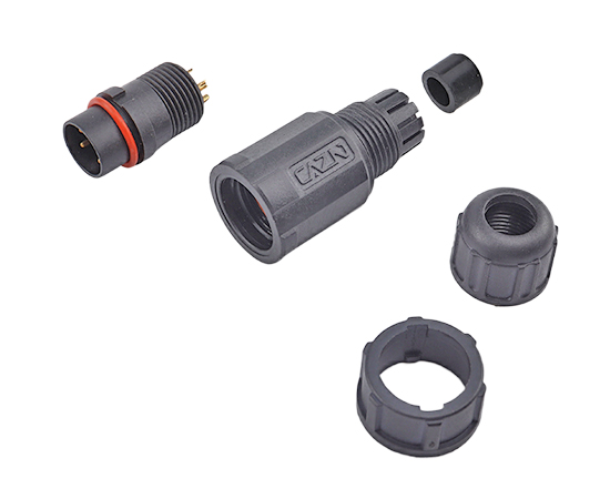 E10组装式针型直式插头(卡扣式)}