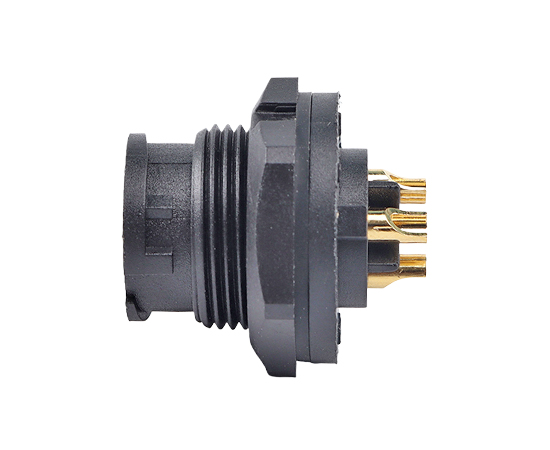 E10板后安装针型插座(卡扣式)}