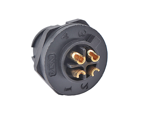 E10板后安装针型插座(卡扣式)}