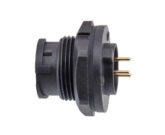 E10板后安装孔型PCB板式插座(卡扣式)}