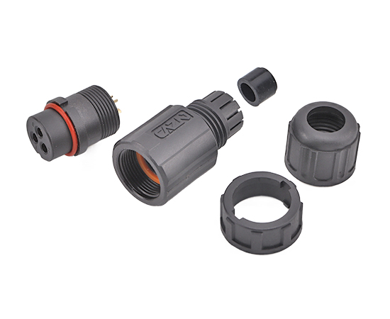 E13组装式孔型直式插头(卡扣式)}