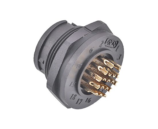 E13板后安装针型插座(卡扣式)}