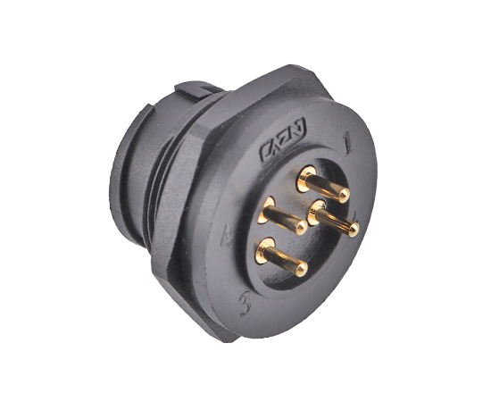 E13板后安装孔型PCB版式插座(卡扣式)}