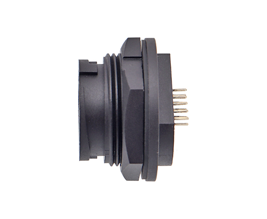 E16 ERJ45 母PCB式板后插座(卡扣式)}