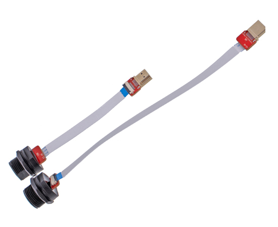 HDMI 母板后 FFC插座(螺纹式)}