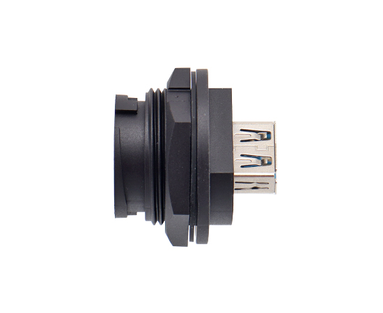 E16 EUSB 母/母板后插座(卡扣式)}