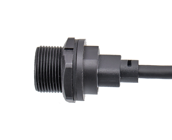 TYPE-C母/公 带线板后插座(螺纹式)}