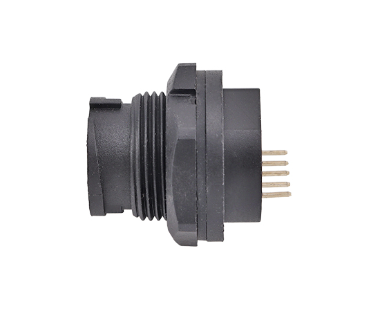 Micro USB母 PCB板后插座(卡扣式)}