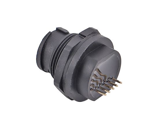 Micro USB母 PCB板后插座(卡扣式)}