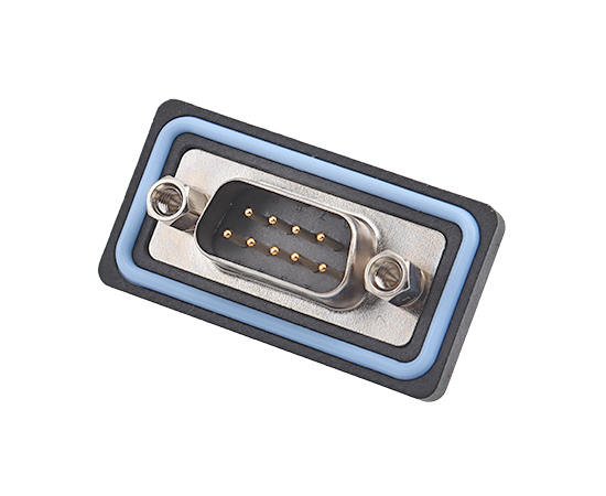 EDB1-弯式针型插座(焊板式)}