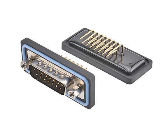 EDB2-弯式针型插座(焊板式)}