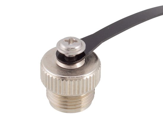 M12金属防尘盖(外牙+橡胶链)}