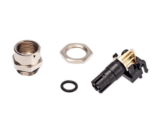 M12孔型弯针插座 数据型 PCB式}