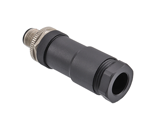 M12直式针型塑胶插头 电源型 螺钉式}