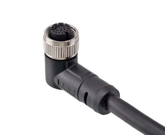 M14弯式孔型成型插头}