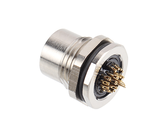 M14板后安装孔型插座 焊线式}