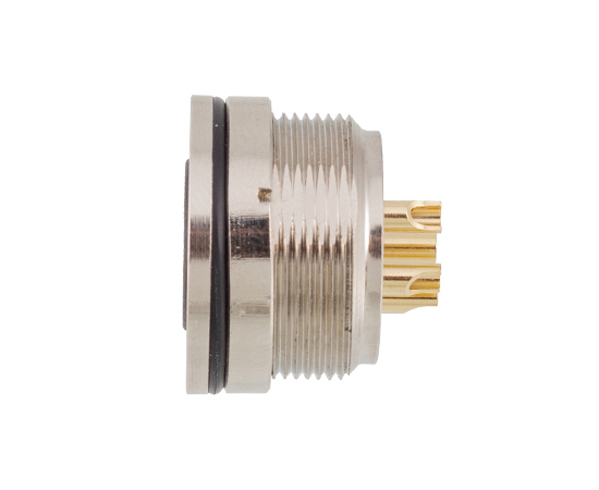 M16板前安装孔型插座 焊接式}