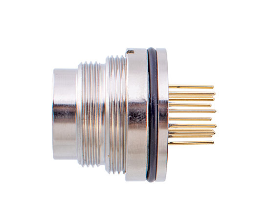 M16板后安装针型插座 PCB式}