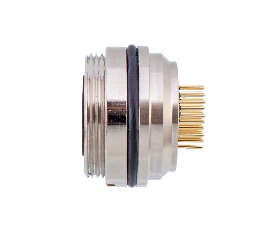 M16板后安装孔型插座 PCB式 螺牙M18*0.75}