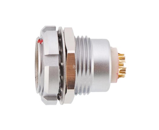 B系列-ZCG 固定式插座-双螺母-后面板安装}