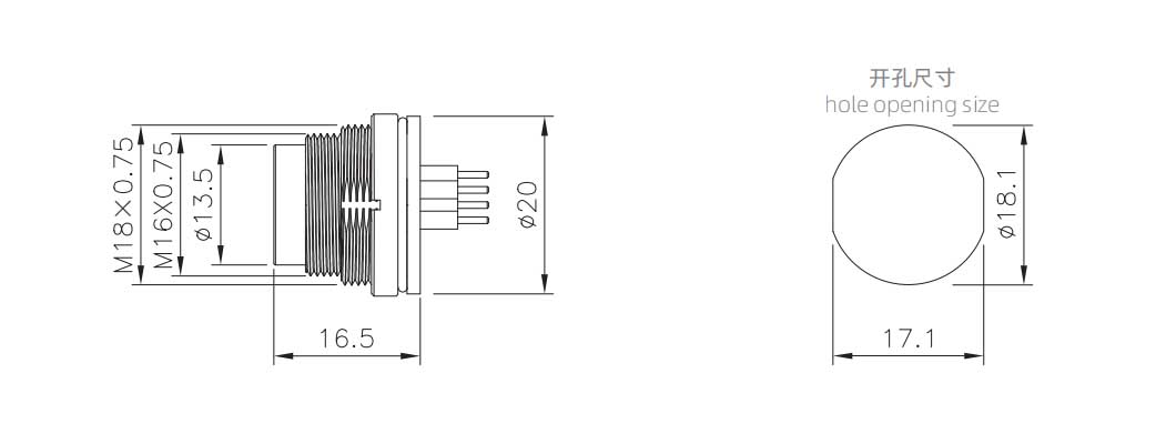 M16板后安装针型插座 插板式-4.jpg