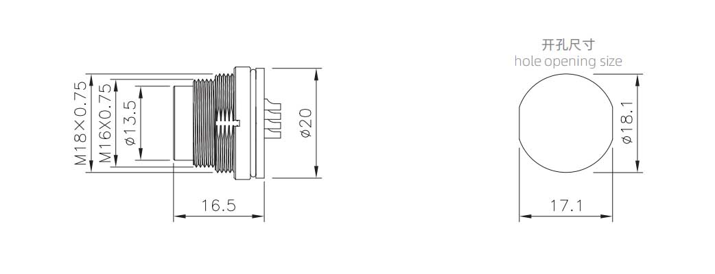 M16板后安装针型插座 焊线式-4.jpg