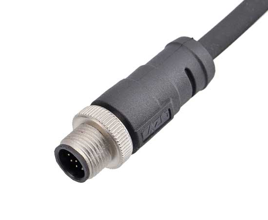 M12直式针型成型插头 阻尼