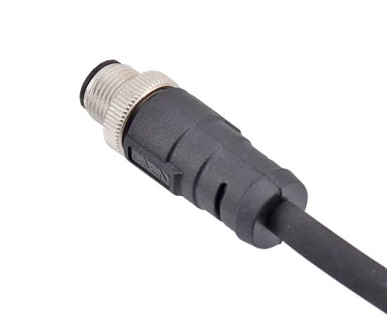 M12直式针型成型插头 阻尼}