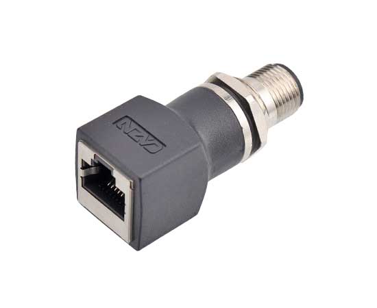 M12针型转RJ45直式 转接器}