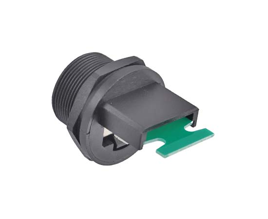 RJ45母板后单网口尾板带端子插座(螺纹式)}