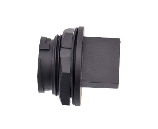 E16 RJ45母板后单网口插座(尾部带卡槽)(卡扣式)}