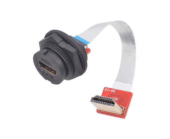 E16 HDMI 母板后 FFC弯头插座(卡扣式)