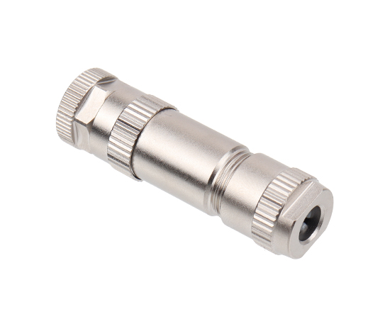 M8直式孔型金属插头 焊线式}