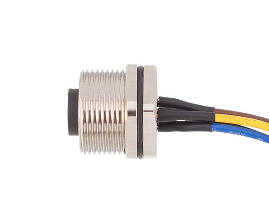 7/8板后安装孔型插座 焊线式(内置灌胶) 螺牙M26x1.5}