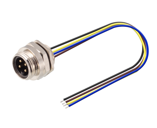 7/8板前安装针型插座 焊线式(内置灌胶) 螺牙PG13.5