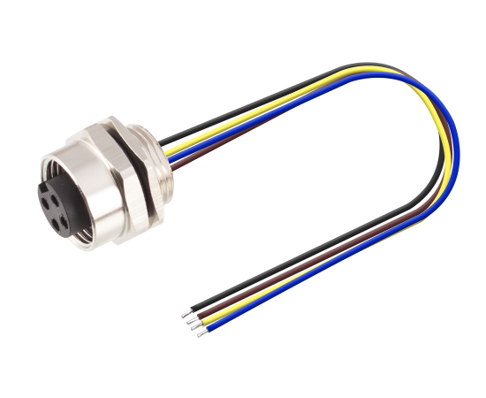 7/8板前安装孔型插座 焊线式(内置灌胶) 螺牙PG13.5