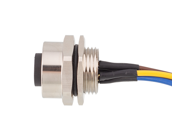 7/8板前安装孔型插座 焊线式(内置灌胶) 螺牙PG13.5}